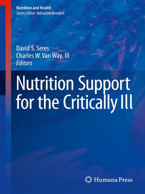 cover image of Nutrition Support for the Critically Ill
